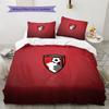 Set Copripiumino Trapuntato con Motivo AFC Bournemouth Decorazione per la Casa Regalo (1 * copripiumino + 2 * federe senza imbottitura)