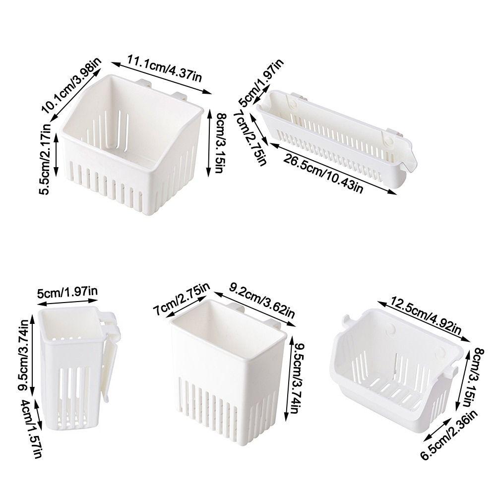 Hanging Tableware Holder Multifunctional Drainage Basket Storage Box  for Kitchen