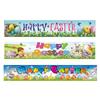 300 * 50Cm Easter Courtyard Porch Fence Decorative Banner Rabbit Egg Poster Custom