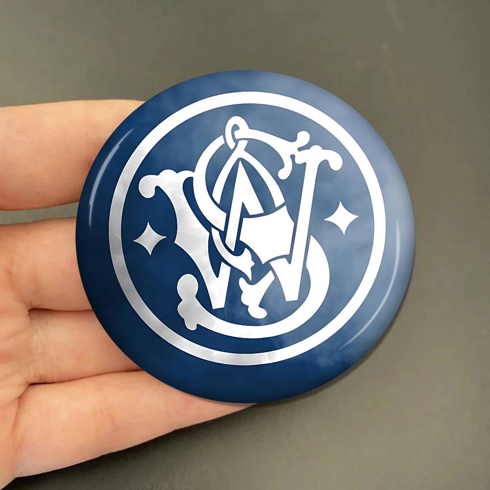 GUN Smith Wesson 58mm Handmade Brooch Cartoon Cosplay Badge On Backpack Jewelry Accessories Gifts 25x25 mm