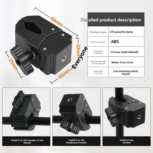 Mshsiw Desk Mount Microphone Stand with Clamp Microphone Holder, Gooseneck Microphone Stand, Universal Microphone Arm for Desk Pole