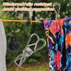 8m Clothesline Retractable Portable Travel Outdoor Camping Windproof Belt With Fixed Buckle And Clothespin Clothesline