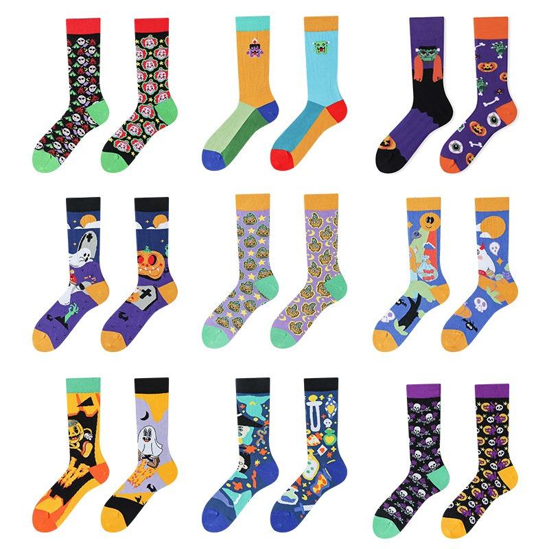 

Унисекс, носки со скелетом, уличный стиль, модные индивидуальные носки AB, носки для скейтборда, носки для пар