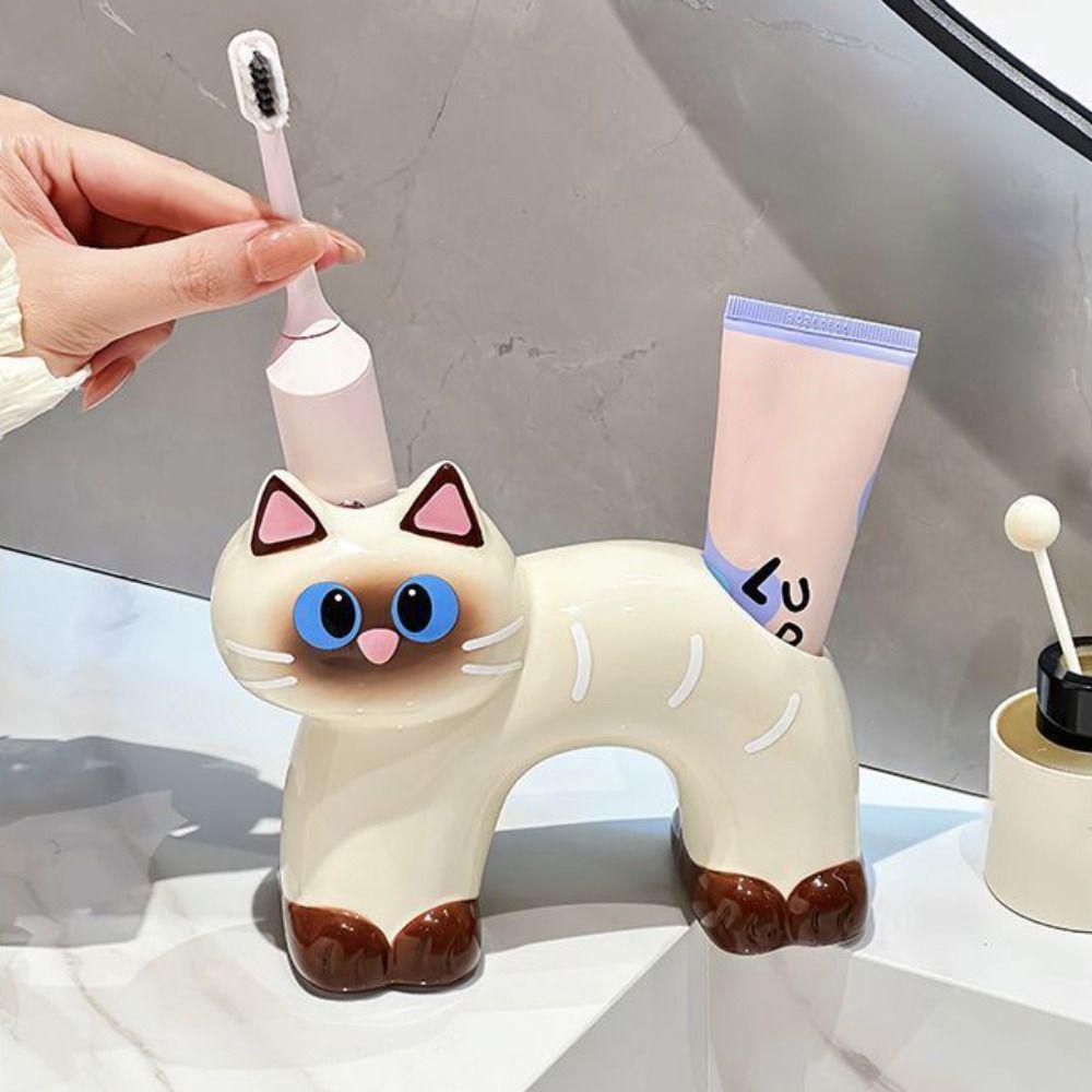 Creative Toothpaste Toothbrush Rack Ceramic Electric Toothbrush Stand  Bathroom Accessories