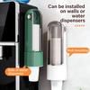 Wall-Mounted No-Drill Disposable Cup Dispenser Household Paper Cup Holder Dustproof Cup Storage Rack