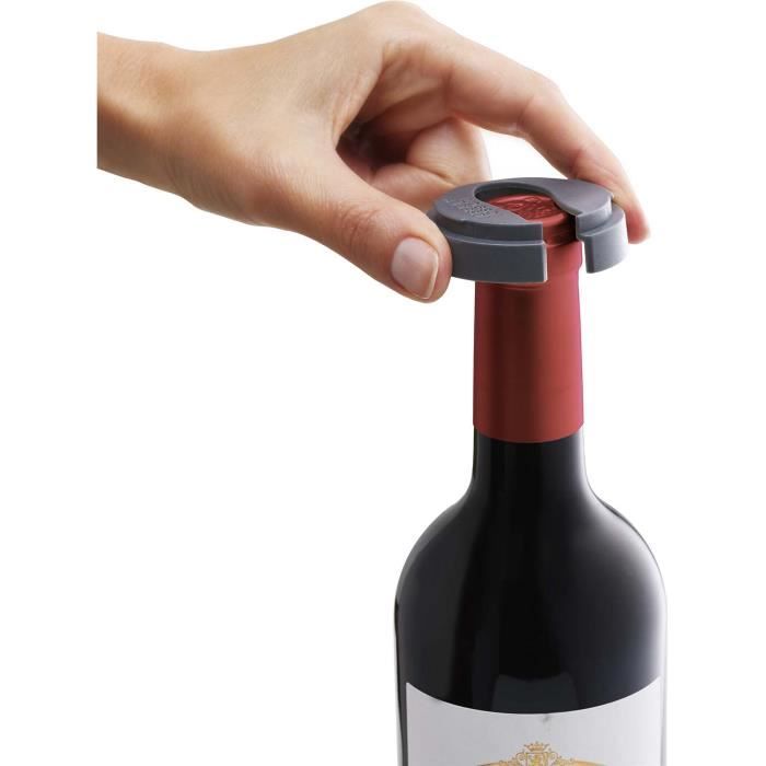 Ouvre-bouteille 3 en 1 - barstar - gris - abs - acier inoxydable - design contemporain