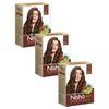 Nisha Natural Henna Powder Hair Colour Dark Brown Semi-Permanent Herbal Dye For Silky Shiny Hair Men Women 60 G Pack Of 3