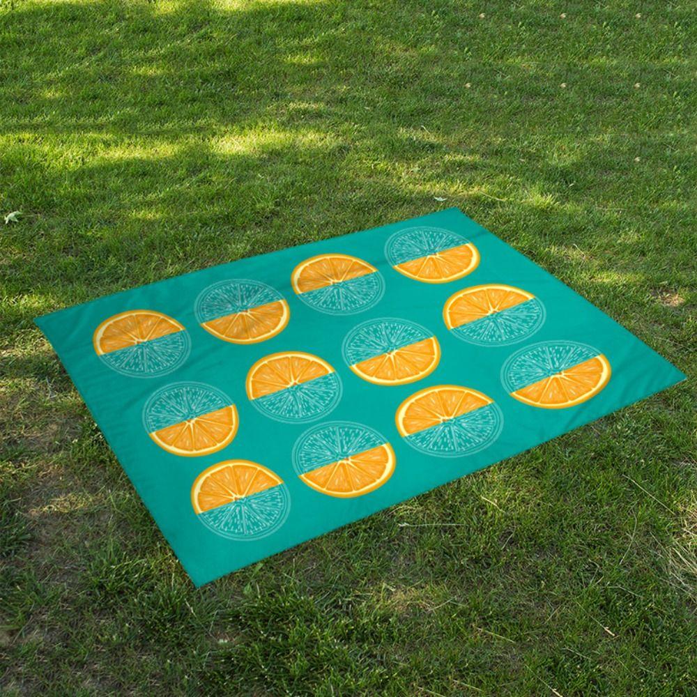 

Damp Proof Mini Picnic Mat Ultra-thin Outdoor Pocket Picnic Blanket Pocket Camping Mat Travel 100x140cm-style E