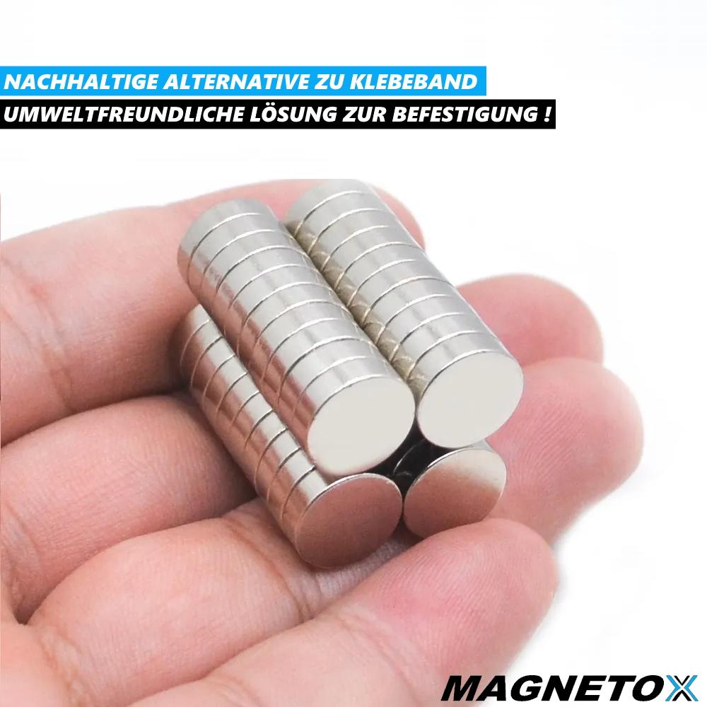 MAGNETOX Neodymium Magnets Ultra Strong Mini Magnet Disc Magnet Fridge [60x]