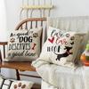 Puppy Pattern Printing Pillowcase Home Bedroom Room Decoration Living Room Sofa Chair Cushion Cover Polyester Material