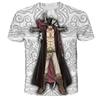 Children's Anime One Piece Luffy 3D Digital Printed Boys' Street Trendy Round Neck Short Sleeved T-shirt