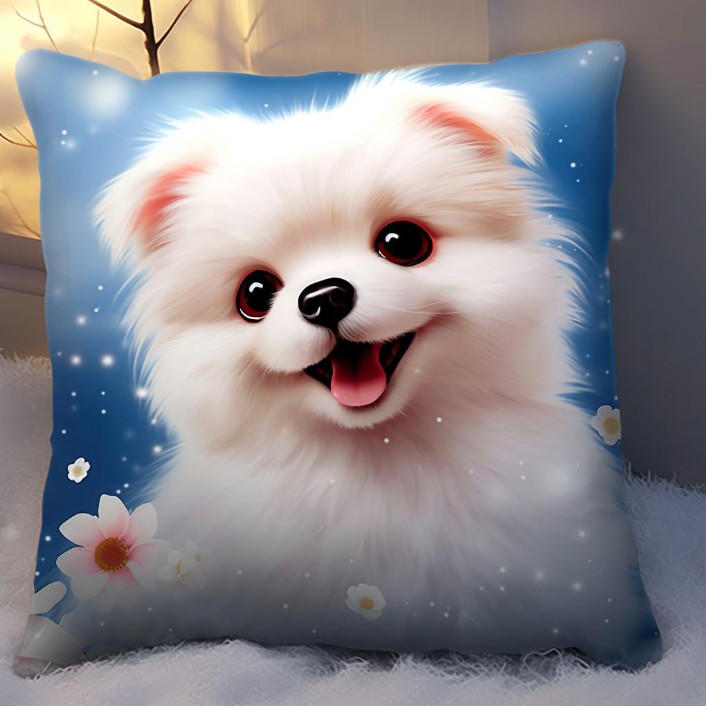 Cute Cat Pillow Pillow Sofa Cushion Bedside Cushion Office Waist Support Back Cushion Waist Car Cushion Cover