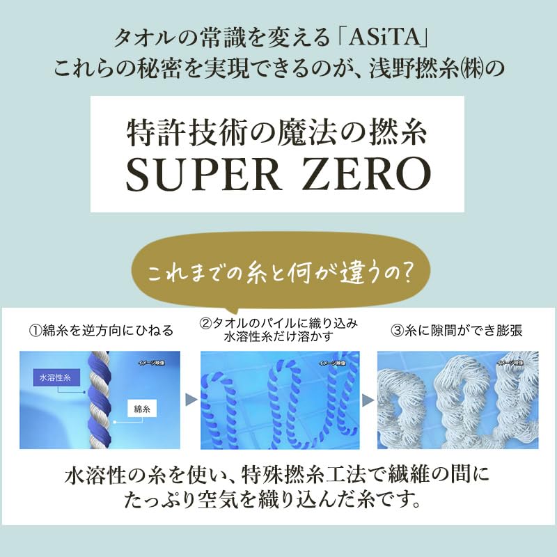 ASiTA Hand Orange Imabari 34 x Highly Solid Made in Imabari BALANCE TOWEL Towel, Towel, Approx. 35cm, 100% Cotton, Absorbent, Durable, Color, Japan,