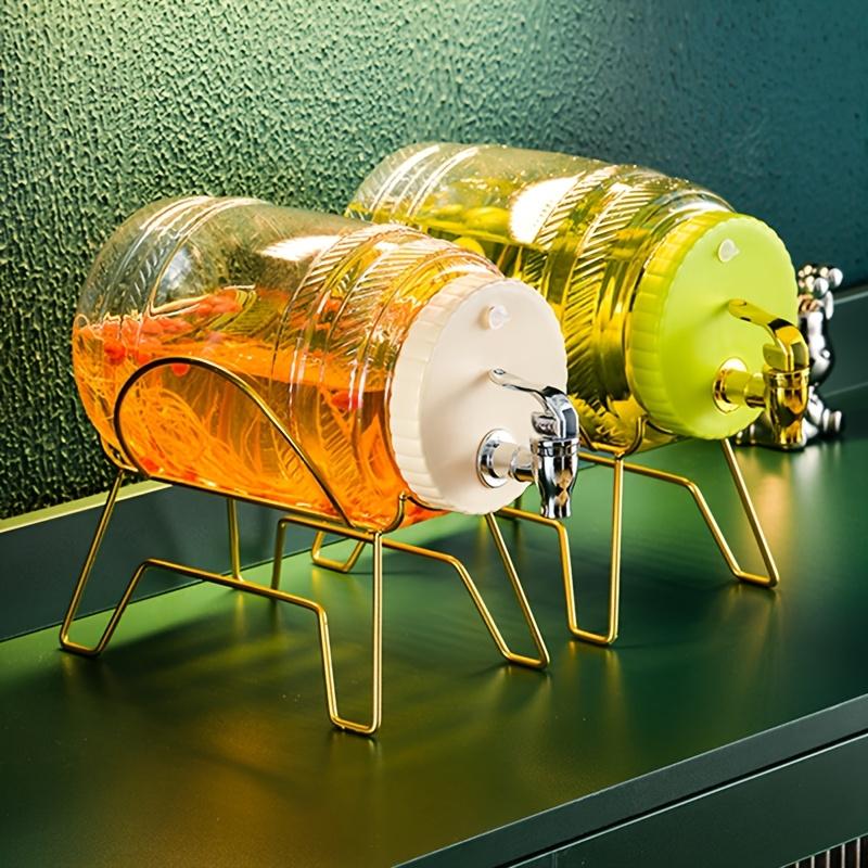 Drink Barrels with a Tap And Stand, Tea Barrels, Fruit Tea Barrels, DIY Homemade Cold Water Buckets, Cool Water Jugs, Suitable for Restaurants