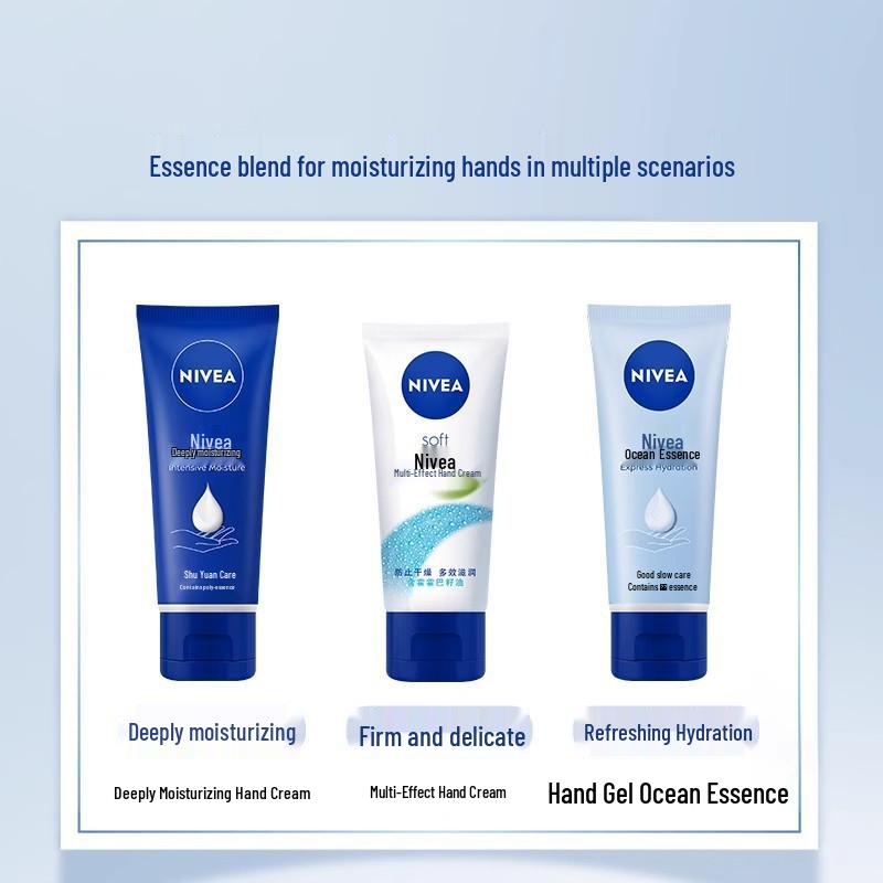 Nivea Winter Hand Cream: Moisturizing, Anti-Cracking, Hydrating Essence for Multi-Effect Care.
