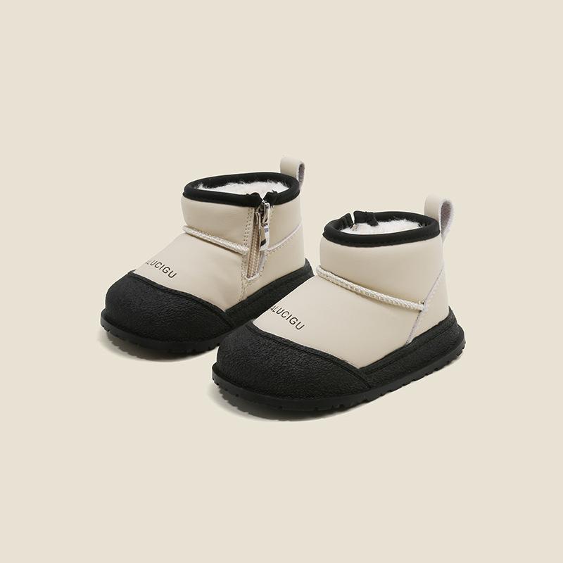 Baby Warm Snow Boots Girls Plus Velvet Cotton Boots Boys Lightweight Toddler Shoes