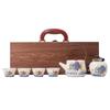 Nordic Ceramic Tea Set - Lotus Design