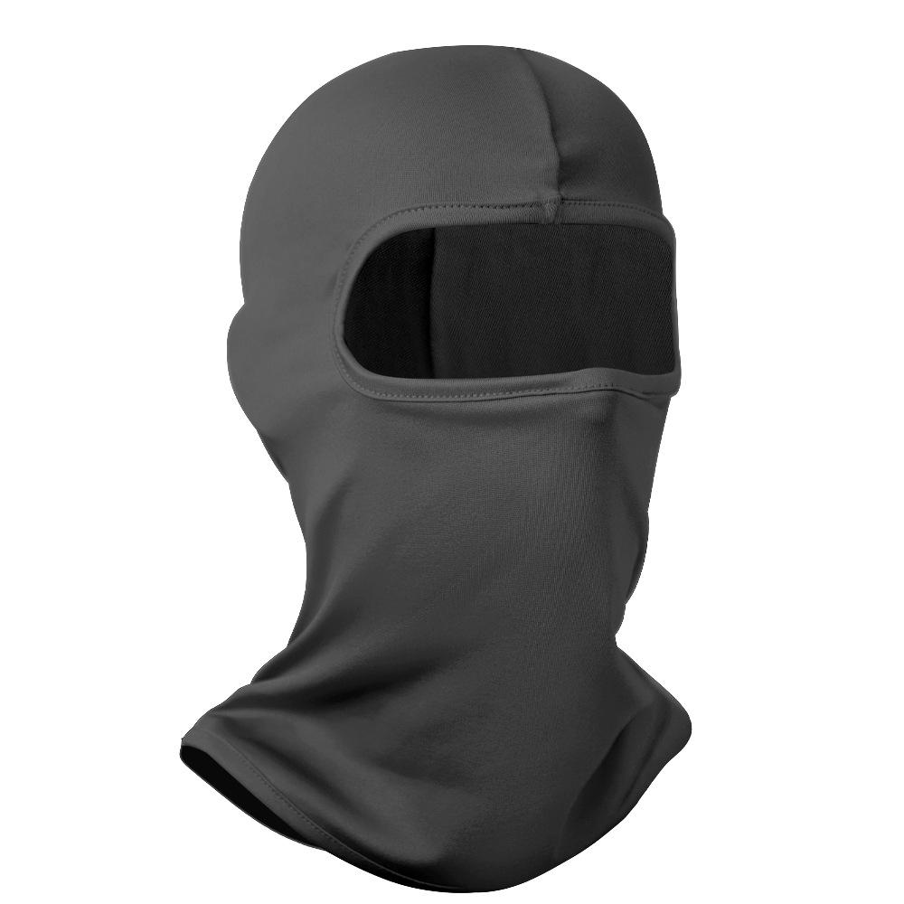 

3pcs Breathable Black Balaclava Mask Scarf - UV Protection and Summer Cooling for Bike Riding, Motorcycle, Skiing