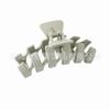 Fashionable N-shaped Large Frosted Spray-painted Plastic Hair Clip for Ladies' Hair