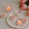 Handmade Peach Blossom Tea Candle Scented Candle Aromatherapy Soy Wax Candles Wedding Birthday Candle Party Home Decoration