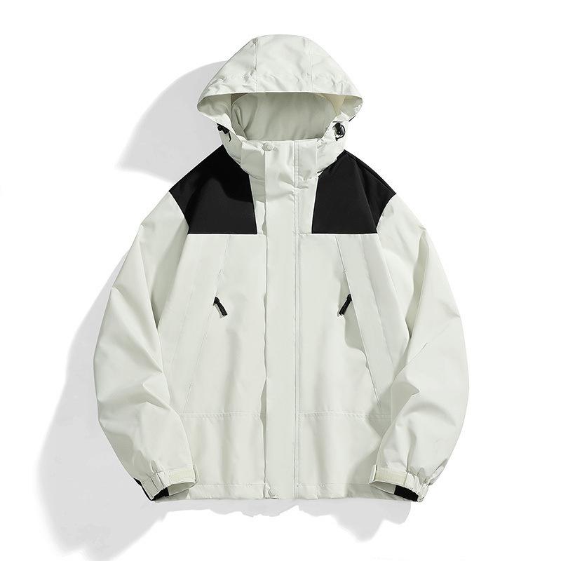 Coat Autumn Men's Autumn New Outdoor Jacket Men's and Women's Couples' Coat Removable Hat Waterproof Windproof Jacket