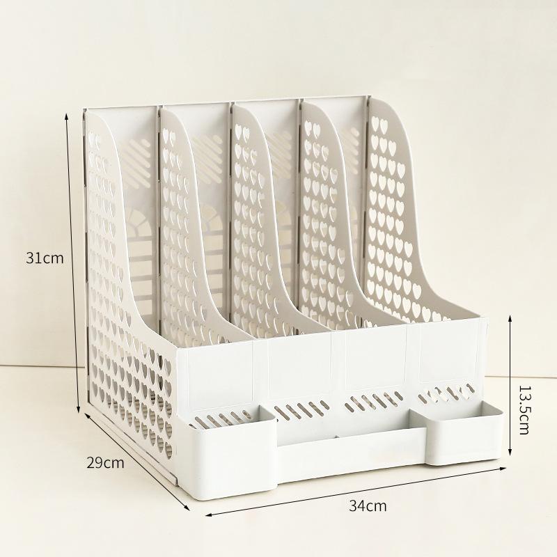 

Настольный ящик для хранения файлов, симпатичный студенческий книжный держатель для стола в общежитии, полка для хранения книг