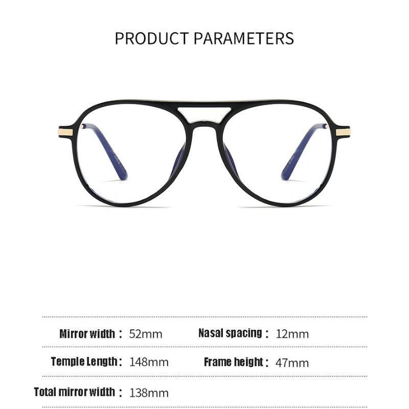 Women Retro Anti Blue Light Computer Glasses Designer Vintage Men Half Frames Eyeglasses Trendy Office Accessory