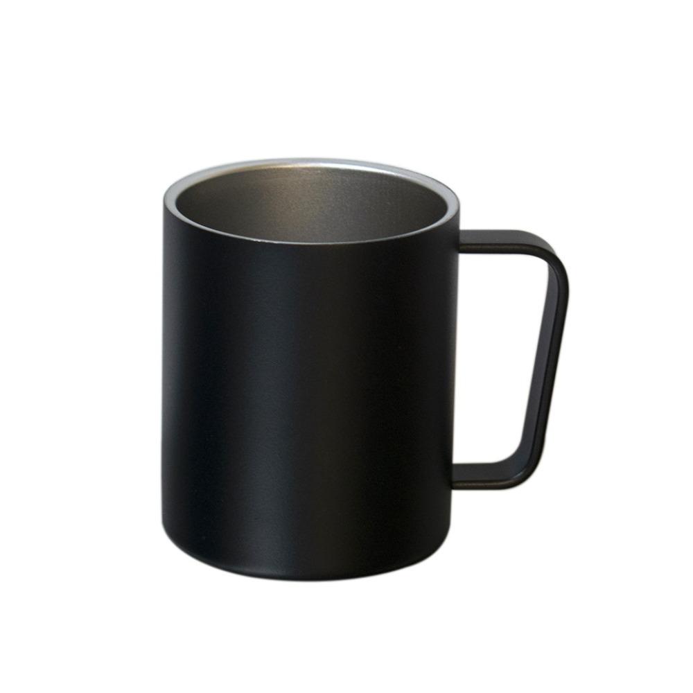 

10oz double-layer mug 304 stainless steel thermal insulation coffee cup with handle simple thermos cup office desktop cup 300ml