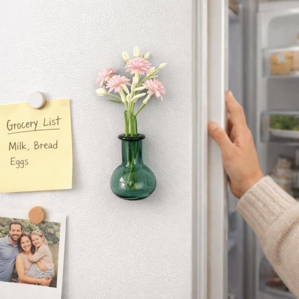 Exquisite Mini Vase Magnets 3D Refrigerator Magnets Cute Magnetic Vase Sticker  Home