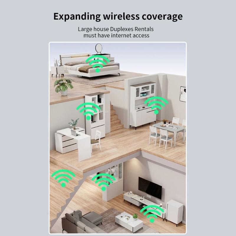 300Mbps WiFi Signal Amplifier Wireless Networking Router Repeating Wall Extender Accessories Enhancer Home Penetration