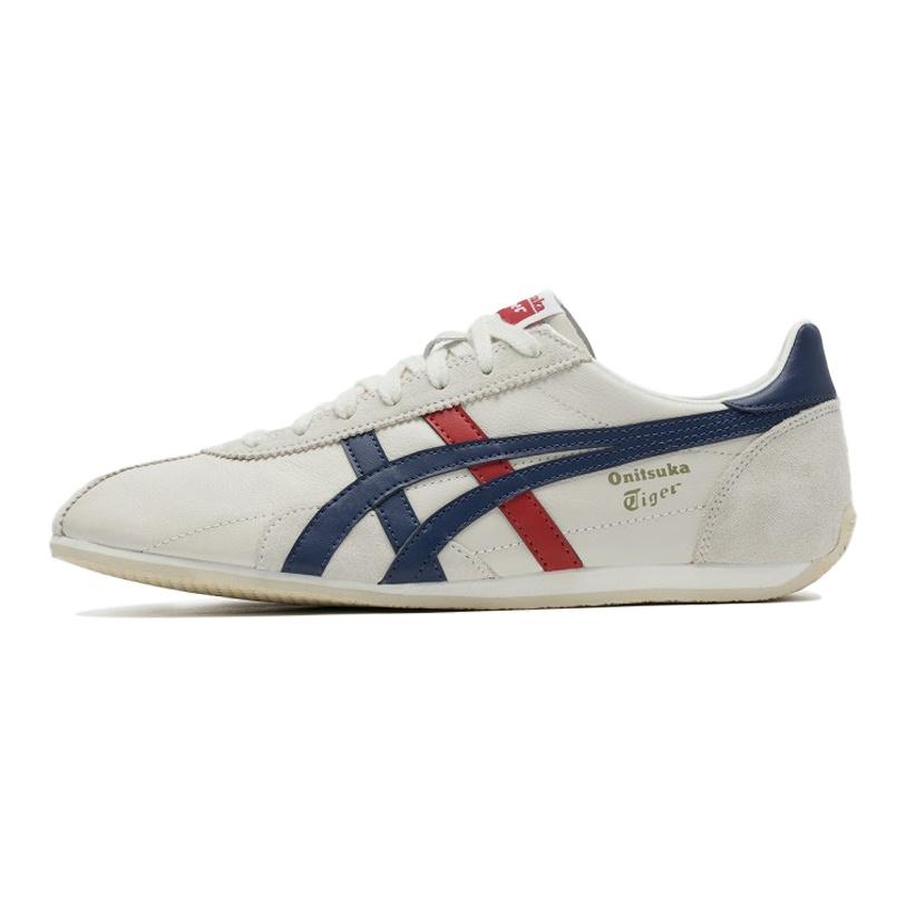 

Onitsuka Tiger Runspark White Blue Red Unisex Low Top Leather Retro Running Sneakers TH201L-9950 42