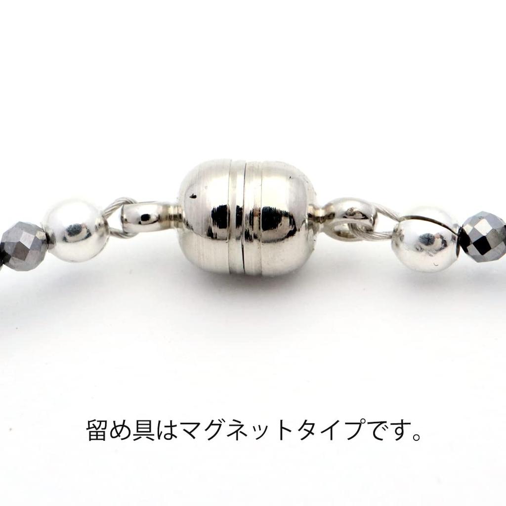 [GOLD STONE] Terahertz Crystal Necklace with Tumbled Gradient Power Stone, Approximately 50cm Long