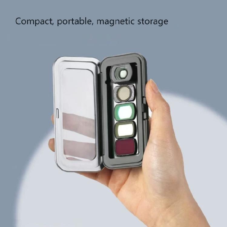 Magnetische Absorptionsfilter-Organizer-Box Wasserfeste Aufbewahrungstasche für Pocket 3 Professionelle Fotoausrüstung