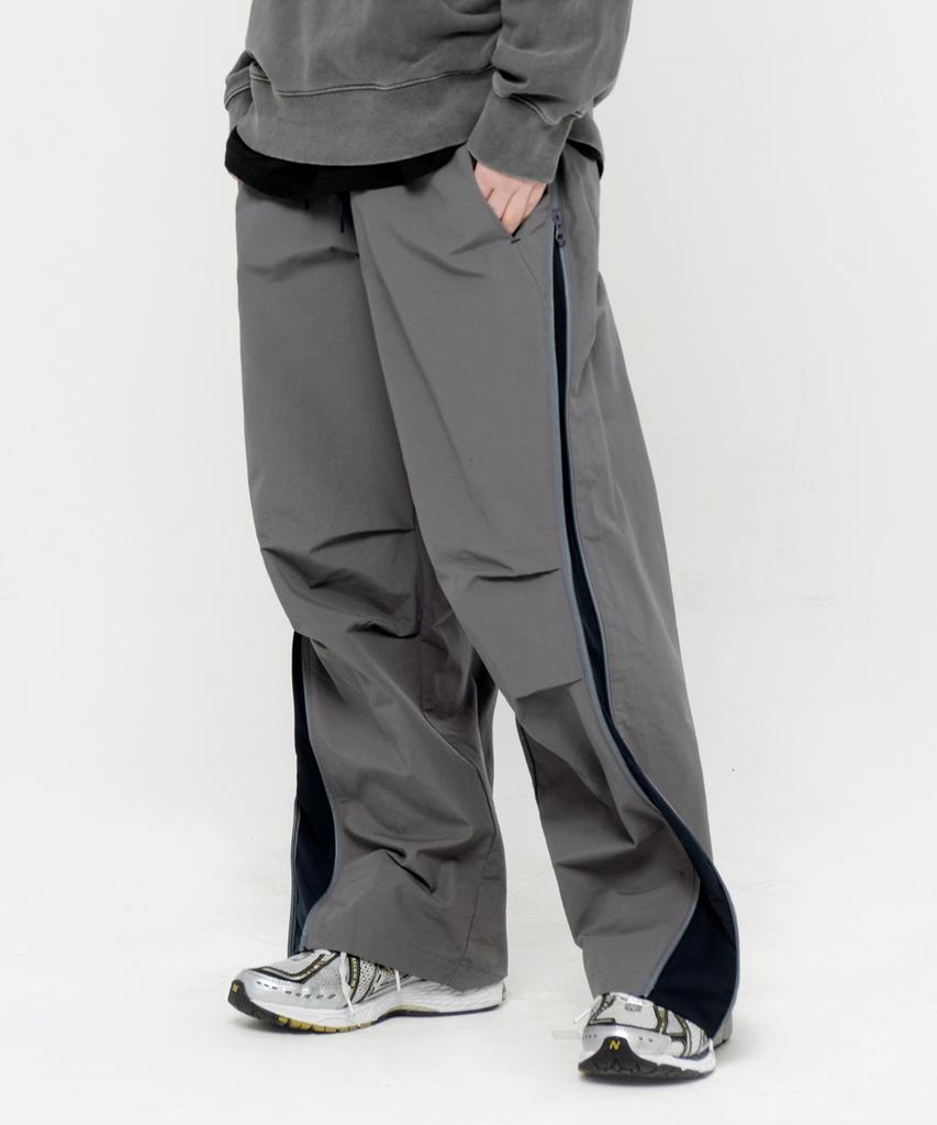 BIG UNION Wide Block Pants / Charcoal