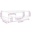 VidaXL Table basse sonoma gris 104x60x35 cm bois d'ingénierie 827098