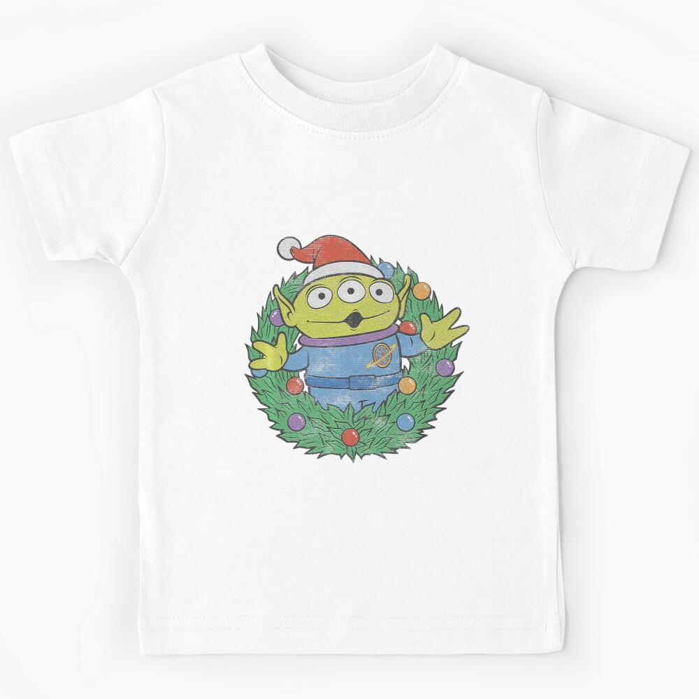 Cartoon Toy  Alien Christmas Wreath Kids T-Shirt 160