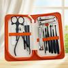 15-Piece Stainless Steel Manicure & Pedicure Nail Clippers and Scissors Set with Zipper Case