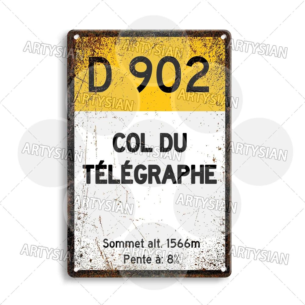Turul Franței Ciclism Placă metalică Reper ALPE d'HUEZ Col D'Aubisque Col du Granon Peyresourde d'IZOARD l'ISERAN BONETTE