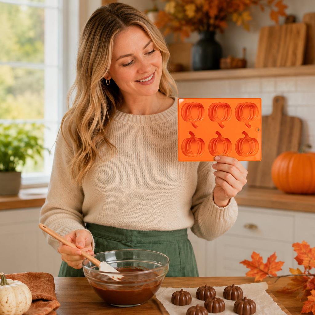 Silicone Pumpkin for Thanksgiving Chocolate Baking