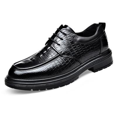 Fashion British Fashion Crocodile Leather Male Loafers Spring Autumn Designer New Soft Leather Slip-on Business Leather Men's Shoes