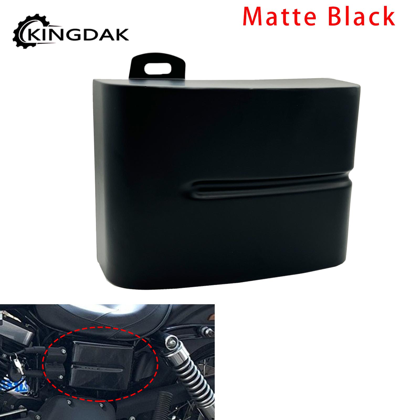 

Мотоциклетный матовый черный аккумулятор, боковой обтекатель, крышка, крышка для Harley Dyna Street Bob 2006-2014 Fat Bob Super Glide Left Battery Cover
