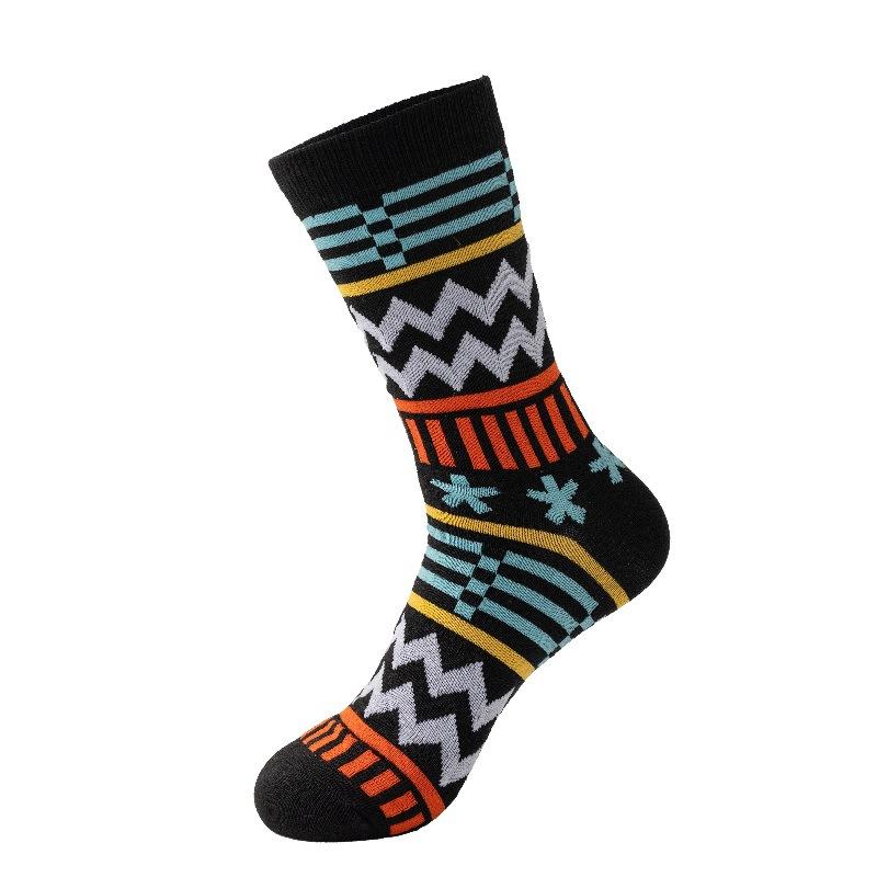 New Arrival Sport Socks Men s Mid-Calf Socks Autumn/Winter Casual Colorblock Hip-Hop European & American Style