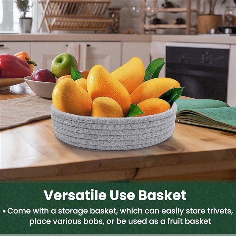 Good-7 Inch Trivets For Hot Dishes Thick Heat Resistant Large Coaster, Multifunctional Hot Pads Hot Pots And Pans, Fit For Table
