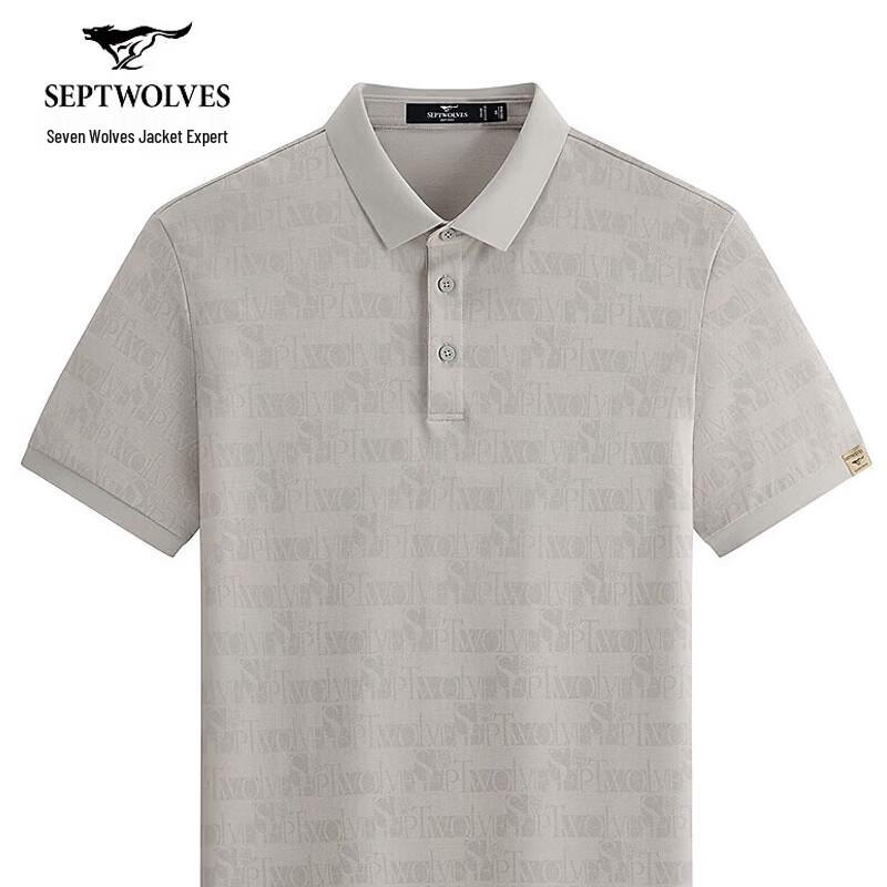 SEPTWOLVES Men s Breathable Printed Short Sleeve Polo Shirt 170/88A/L