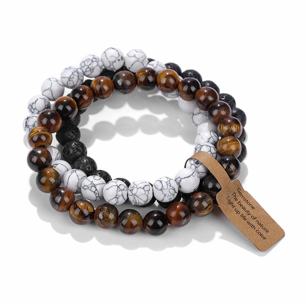 Hot Selling Natural Stone Crystal Beads Multi-Layer Amethyst Bracelets for Women and Men Semi-Precious Fashion Jewelry for All