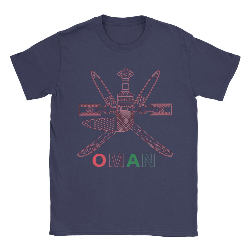 Oman Emblem Cotton TShirt For Men Summer  Awesome T Shirts ONeck Harajuku Tee Shirt Oversized Loose Tops