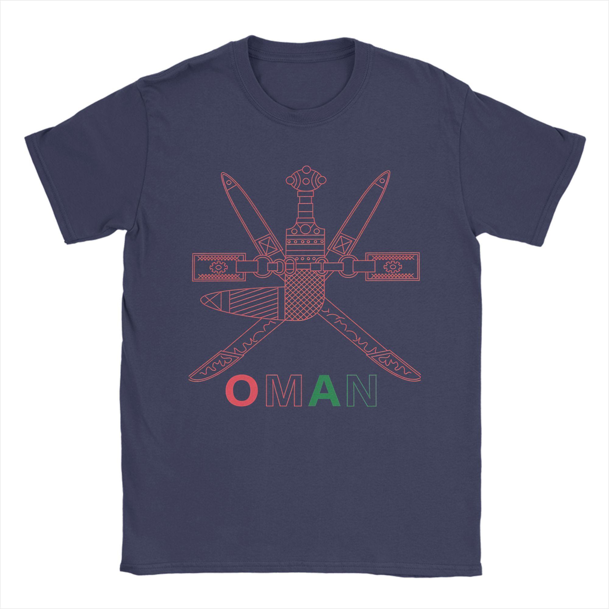 

Oman Emblem Cotton TShirt For Men Summer Awesome T Shirts ONeck Harajuku Tee Shirt Oversized Loose Tops 4XL