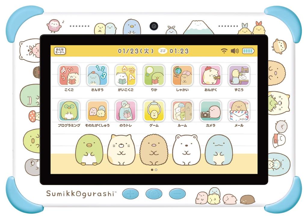 AGATSUMA Sumikkogurashi Wi-Fi Connect! Connect with Everyone! Sumikko Pad, Ages 5 and Up, 8-Inch, Blue