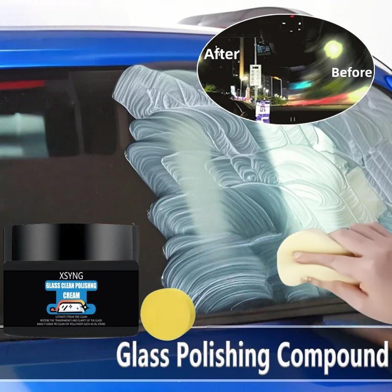 

Car Glass Film Remover Windshield Cleaner Glass Film Coating Glass Oil Paste Film Emoval Cream Clean Stains Auto Detailing 5G