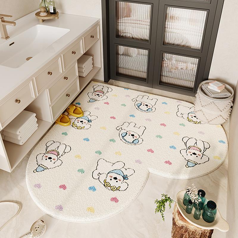 Cute Style Floor Mat Bathroom Floor Mat Bathroom Door Wear-resistant and Anti Slip Mat